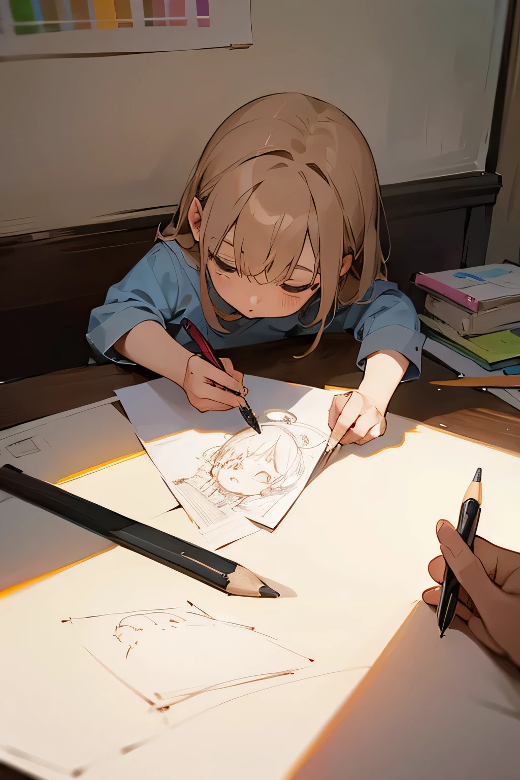 Drawing a picture,children