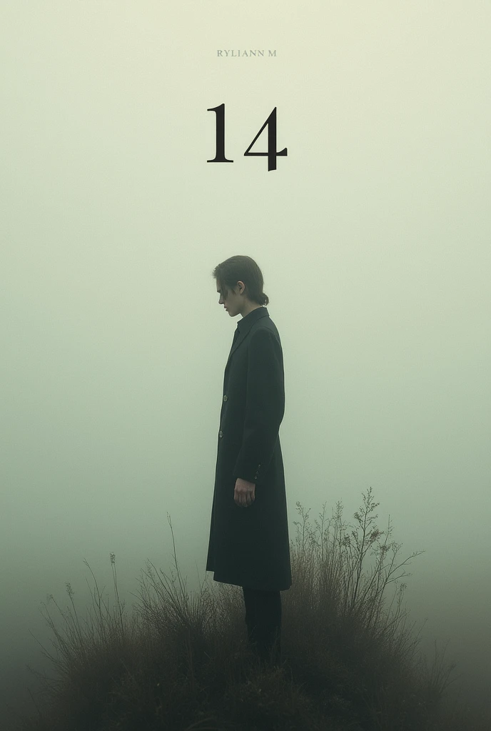 Create an album cover with the title "14" and the artist "RYLIANN M"