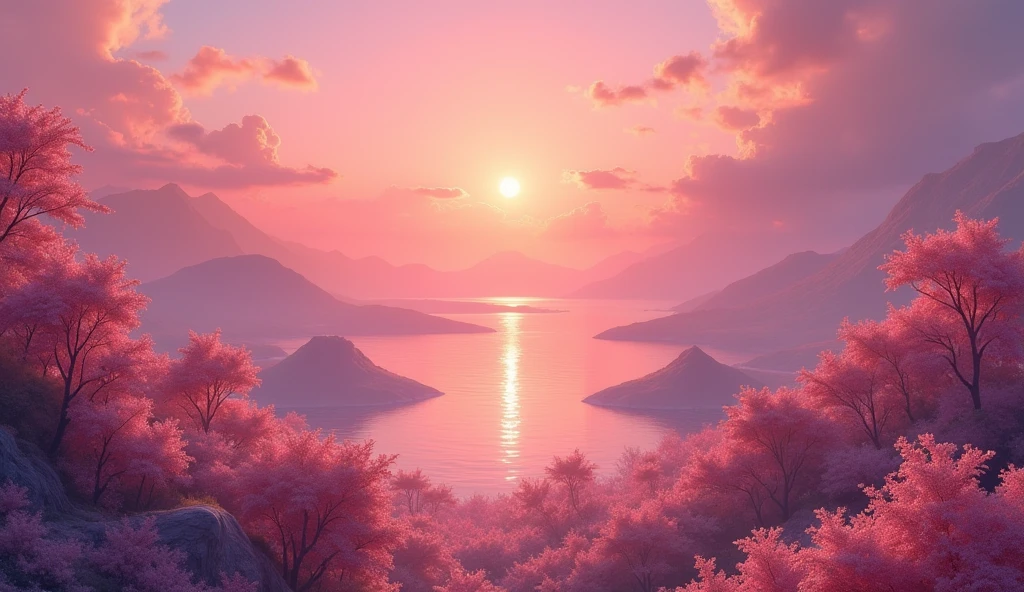 A picture background,16:9,The ratio of each of the four equal parts is also 16:9。Solid Color,The background is gorgeous