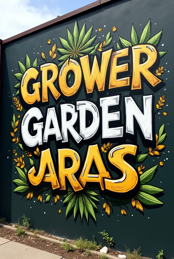 Grafiti que diga
Grower Garden Joint Grass
Color negro con blanco y amarillo