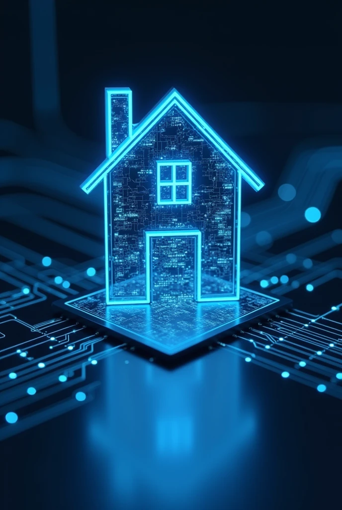 a smart home logo, automated
