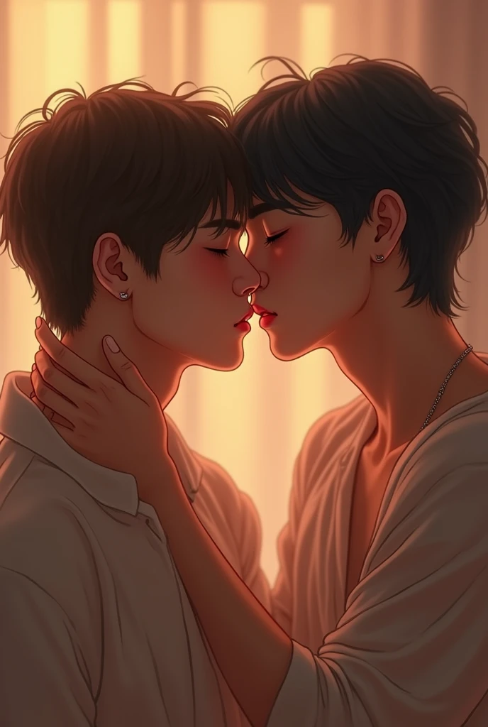 Make a montage/Vhope fanart / Taehyung and Hoseok from bts kissing