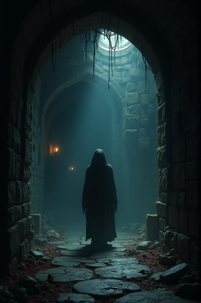 Between the heat and darkness of a small dungeon
