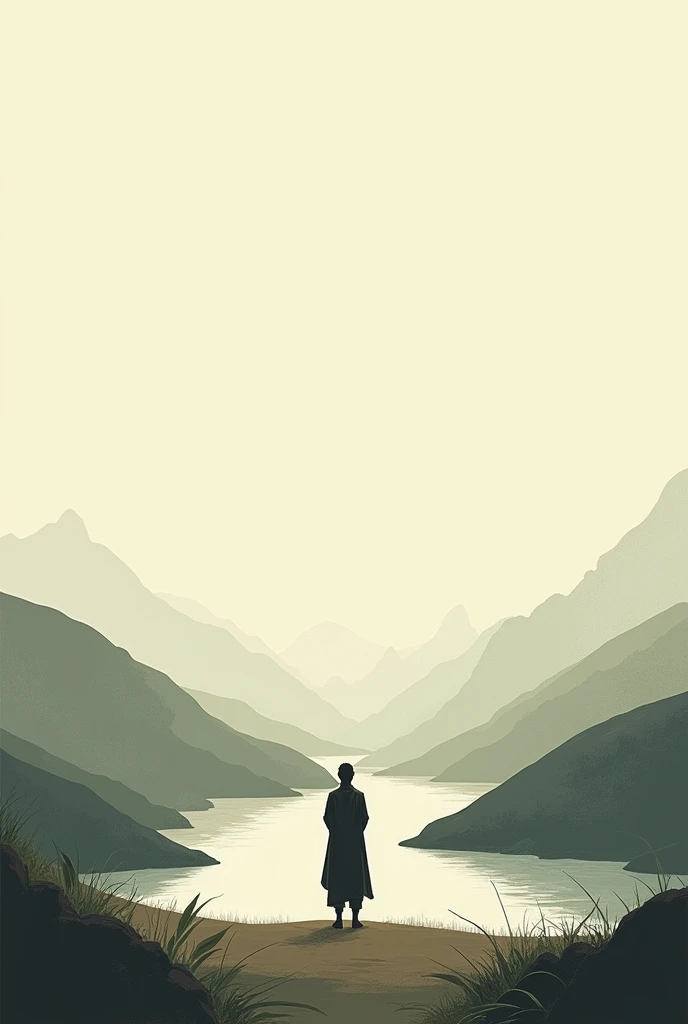 dblxp profile of a young man made out of a landscape, black background