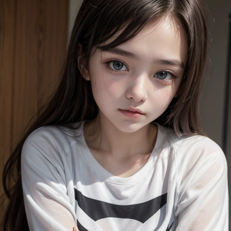 Sweet and beautiful 16 year old girl,Good,A purposeful expression on the face,breast,Nike style clothes