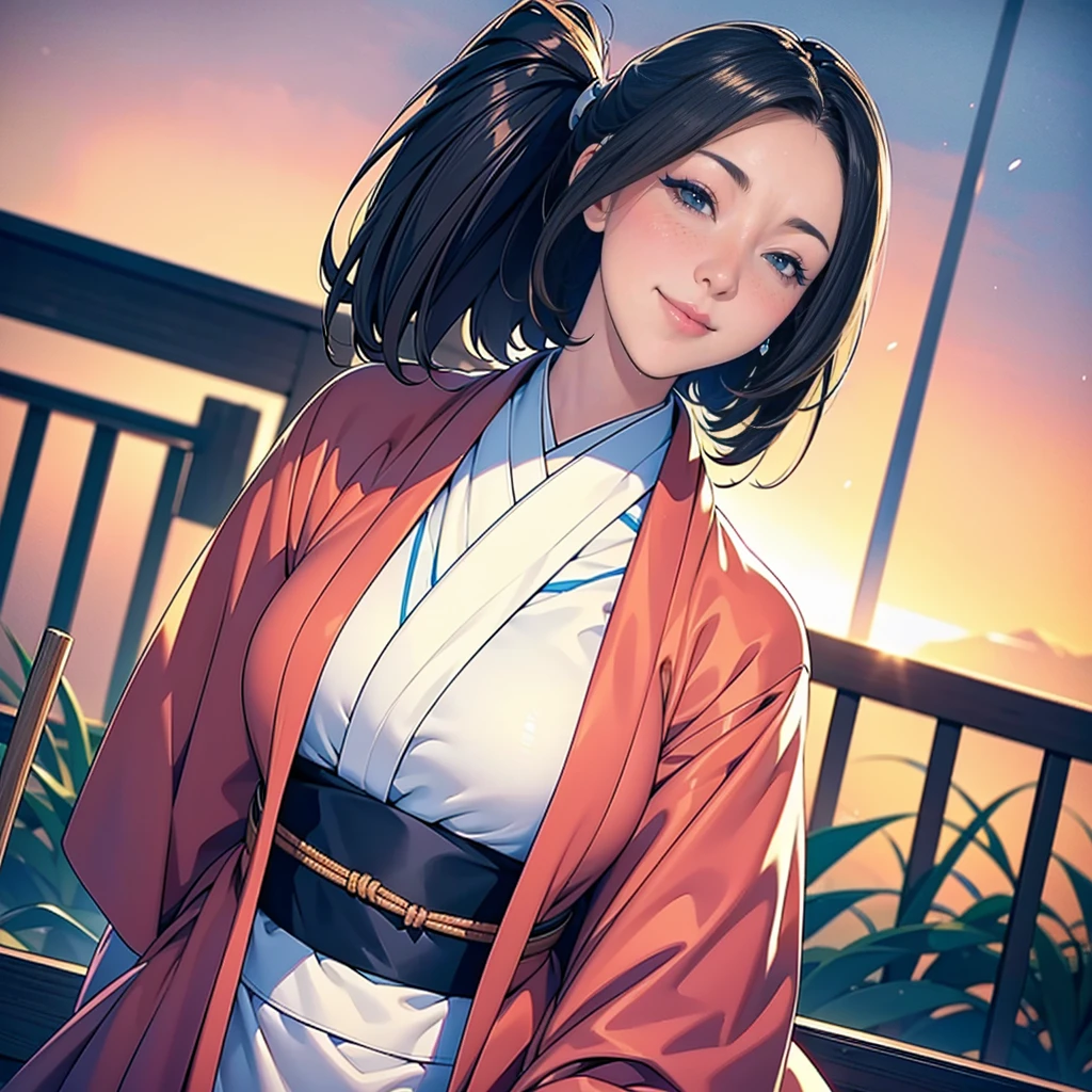 (((Top quality, 8K, masterpiece))), Sharp focus, (Beautiful Women in Perfect Shape), slim, (hairstyle: up)), ((kimono: sugar cane)), street: 1.2 高度详细的脸部和皮肤纹理 细致的眼睛 Double eyelids随意姿势, (Smile),super cute Japan person,super beauty Japanese girl, Realistic face, Double eyelids,Smile,Summer Day Festival , Sunset ,Fireworks background.