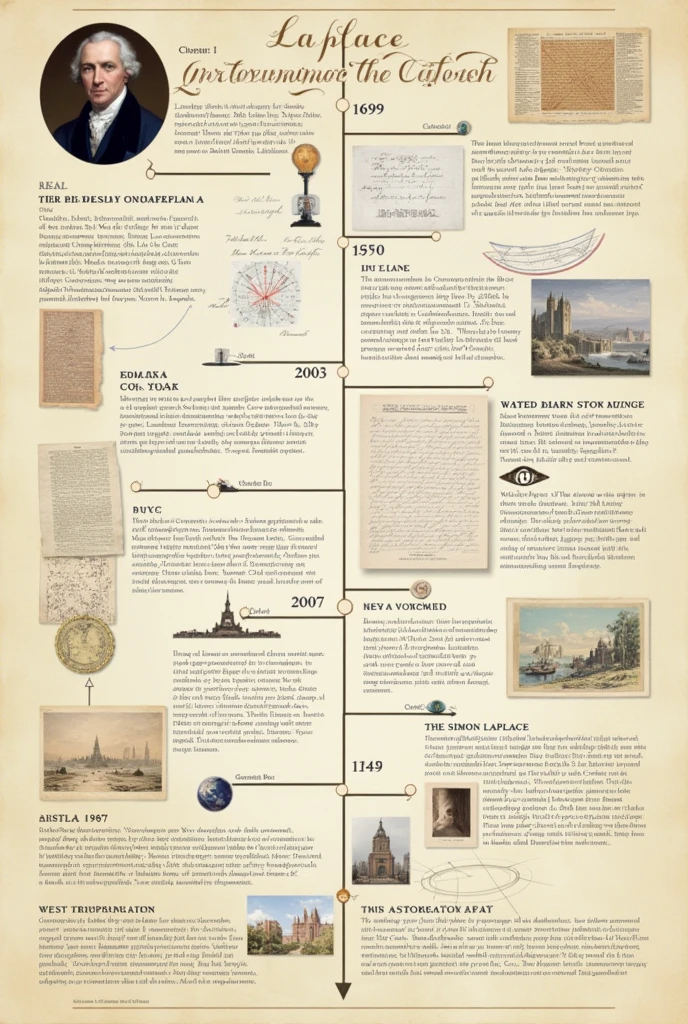 Timeline on Pierre Simon Laplace