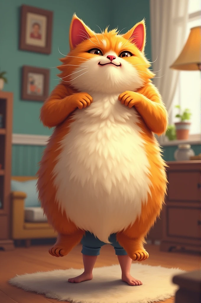 Raise an obese cat