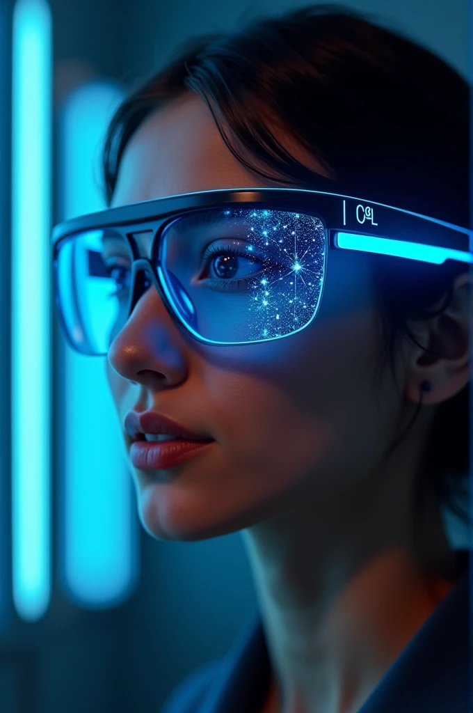 Blue light blocking glasses with games in them