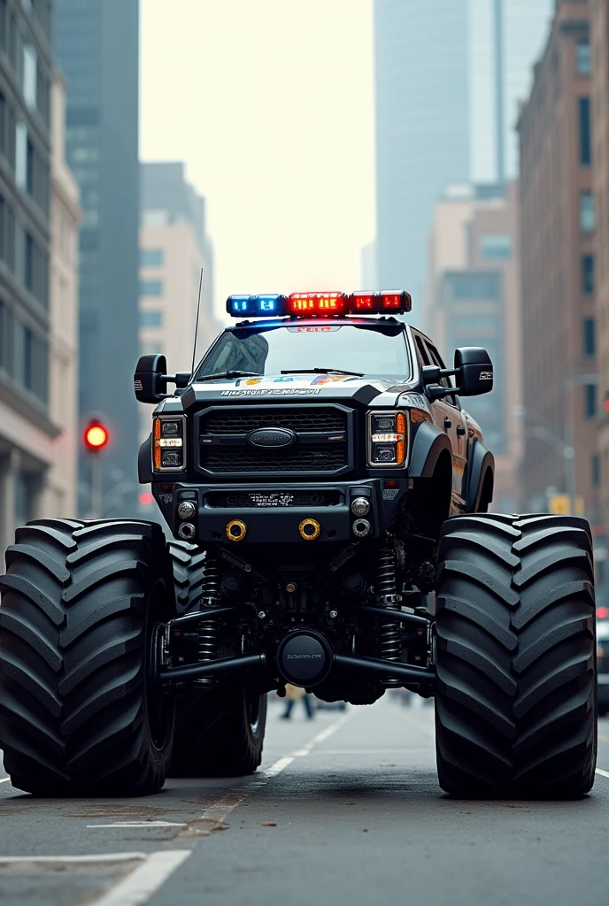 Police Net Launcher Monster Truck.
