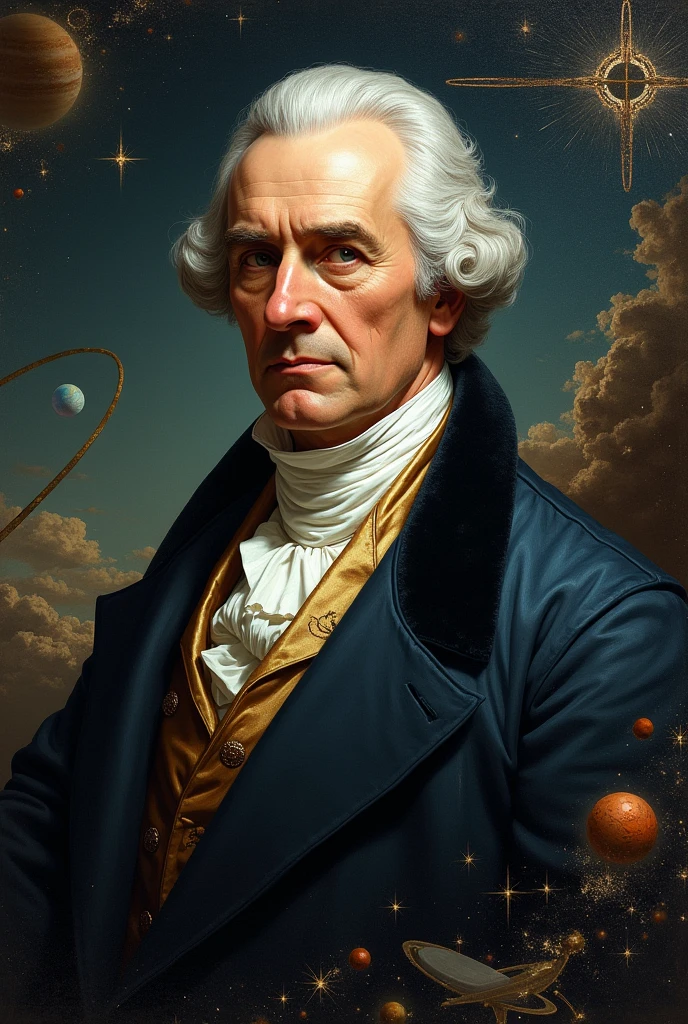 Artistic image by Pierre Simon Laplace 