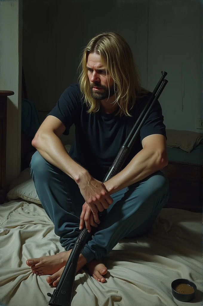 Make me do the Kurt Cobain scene where he is about to fire his shotgun