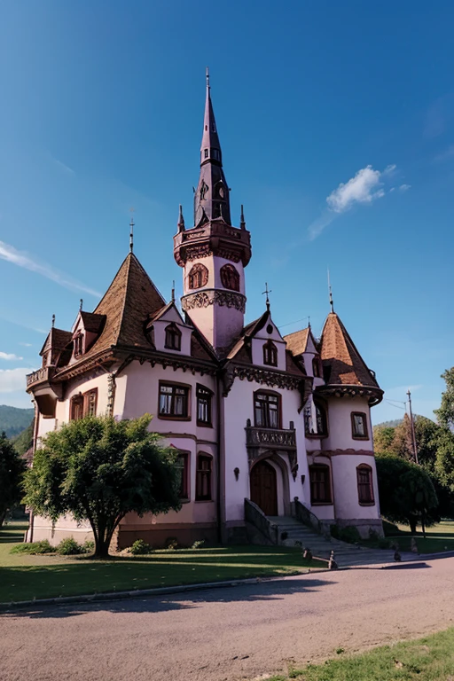 Purple Castle in Transylvania