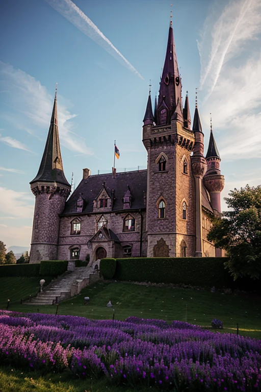 Purple Castle in Transylvania