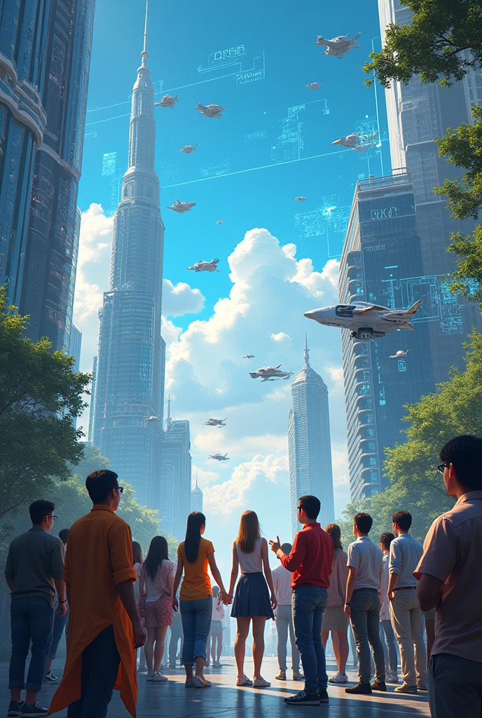 Create a creative cover about predictions for 2080
