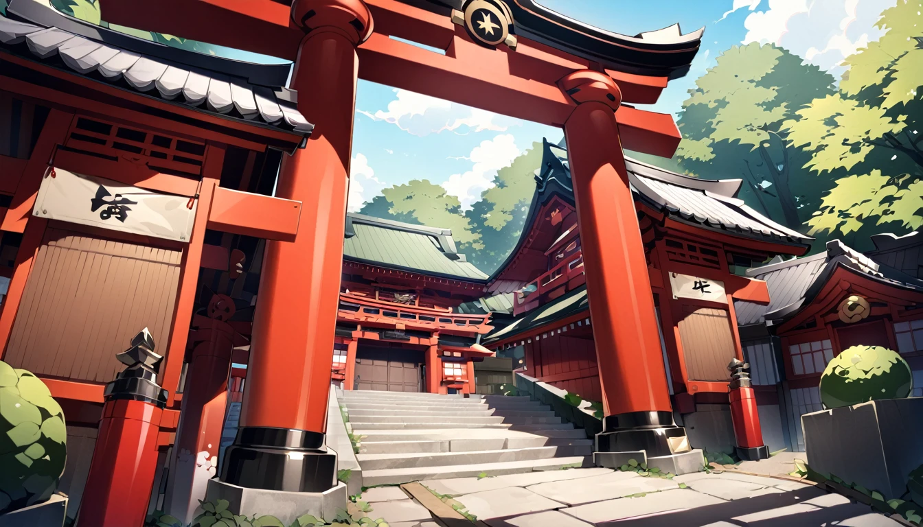 The entrance to Seimei Shrine in Kyoto、Visitors々The state of