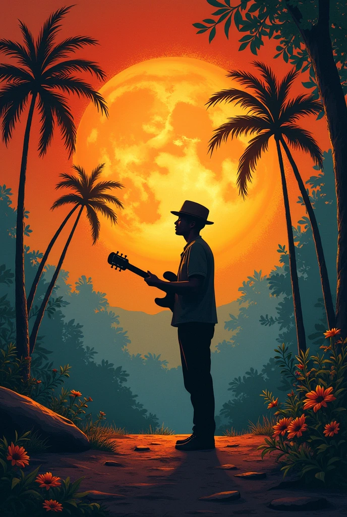 Background for champeta music poster 