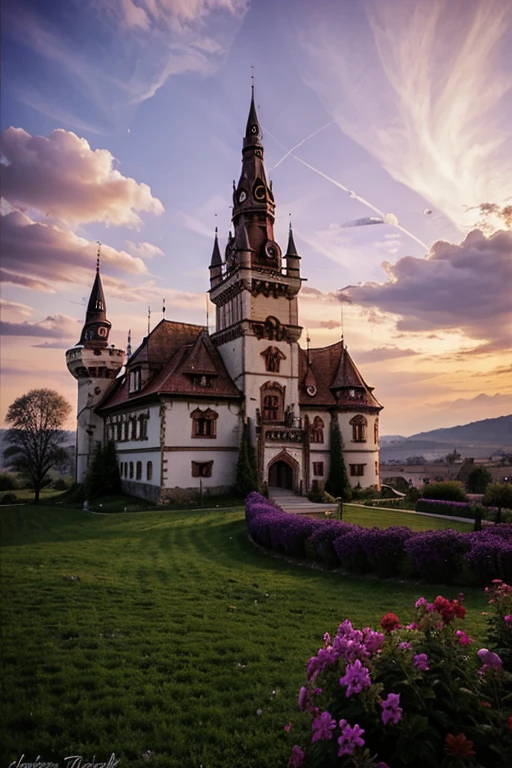 Purple Castle in Transylvania