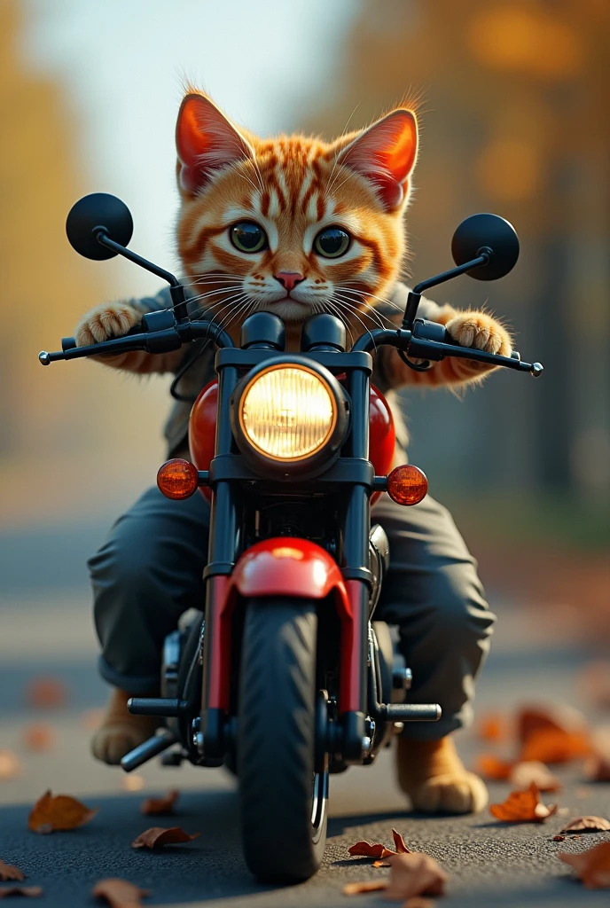 Size 1242x2688 pixels,Surrealism,Cool motorcycle cat,8k HD webp