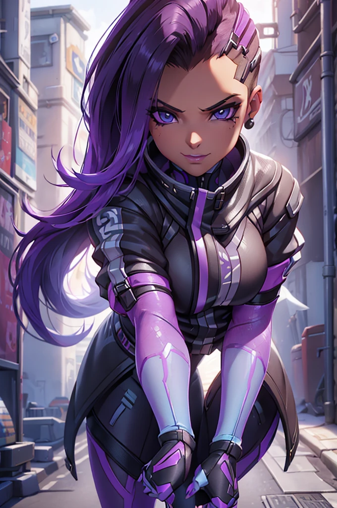 Sombra from overwatch, a woman, pantyhose, sexy, naked