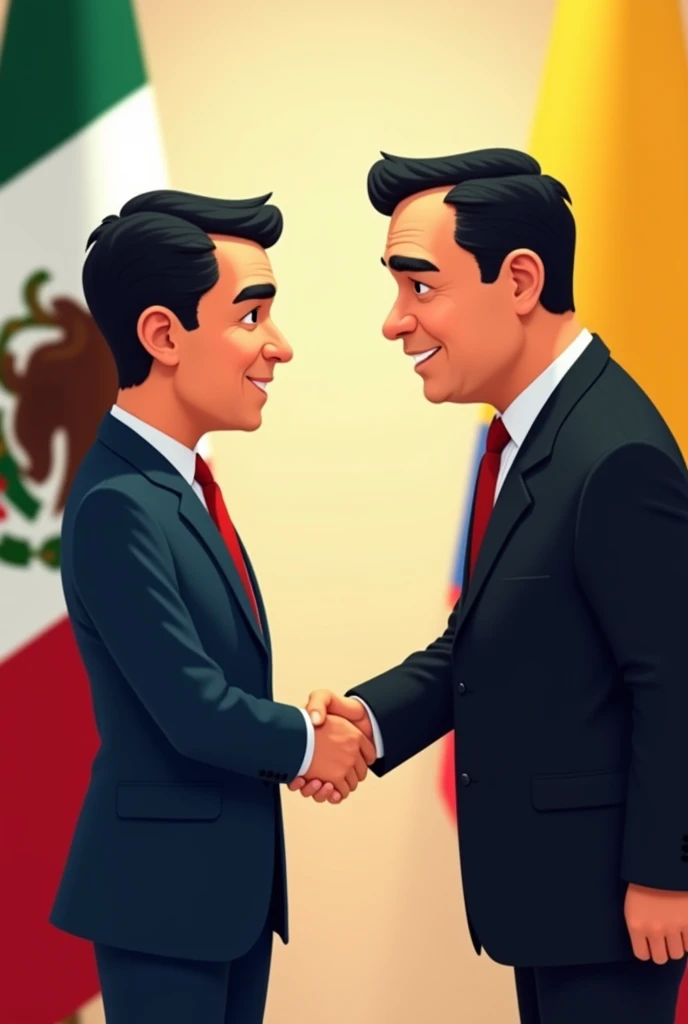 A caricature of Elon Musk telling Nicolás Maduro to stop censorship of X in Venezuela printed on a gigantic banner hanging from a tall building