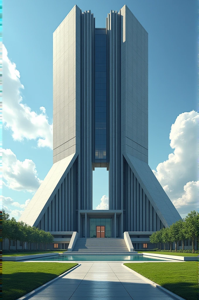 Create an image of the O headquarters.d.L.M. (Organization of world defenses and laws)