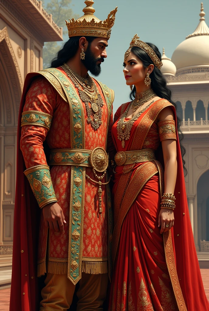 Indian king and queen