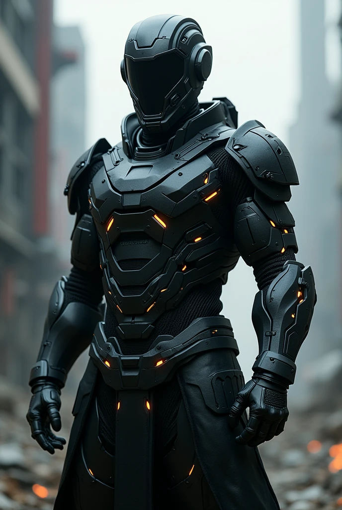 A black cyber suit