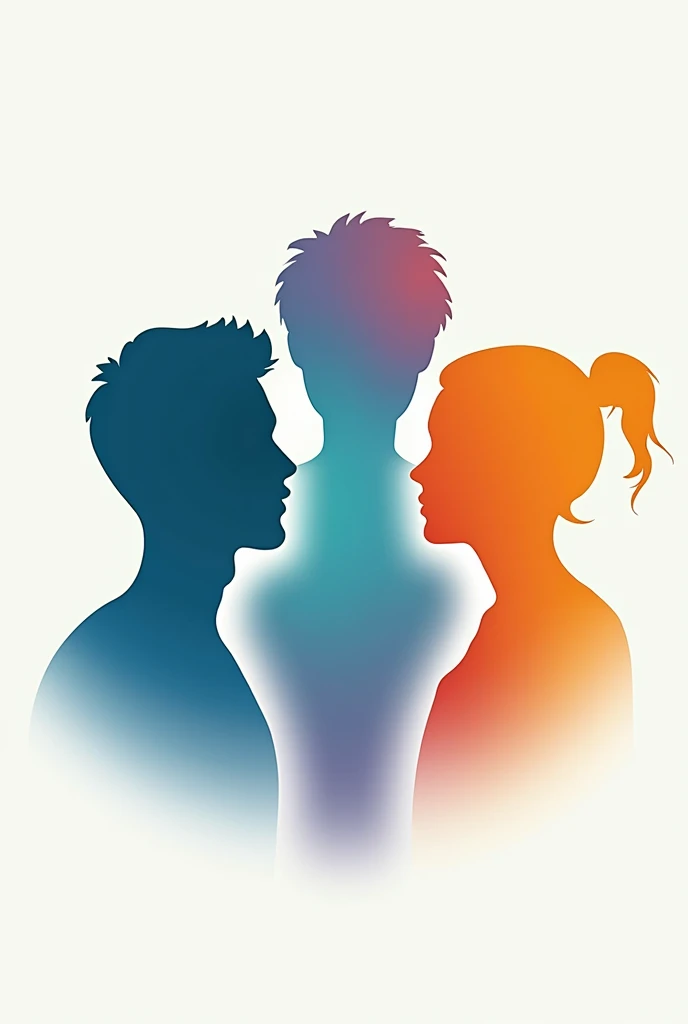 Logo representing 3 voices 1 message