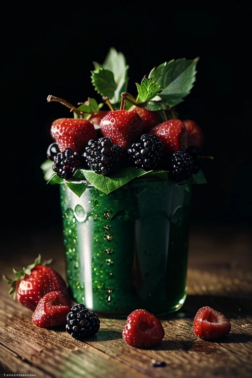 blackberries by the millions, Strawberries and green diamonds