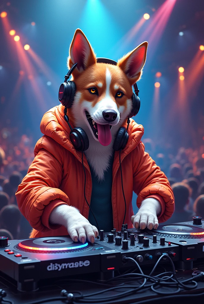 A DJ dog 