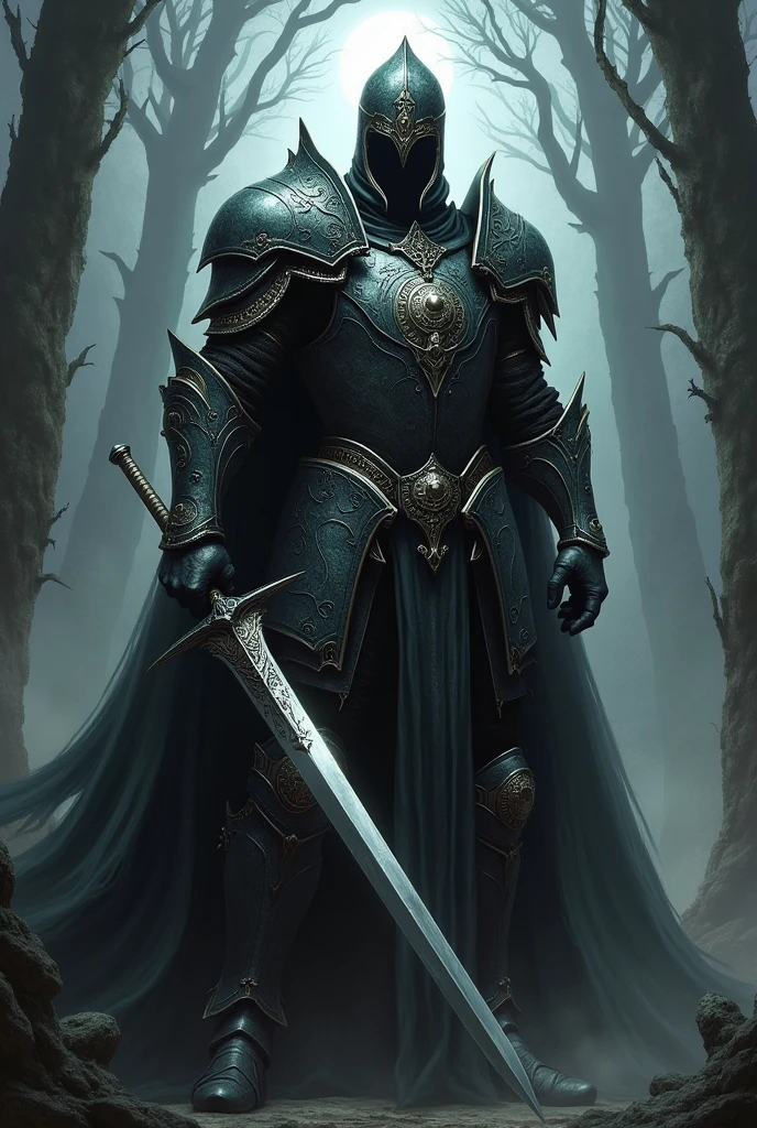 A dark fantasy style knight