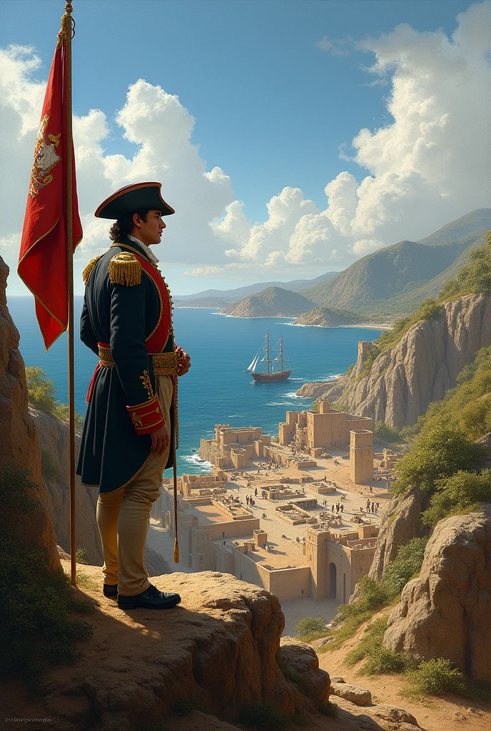 18th century Spanish captain founding a presidio
