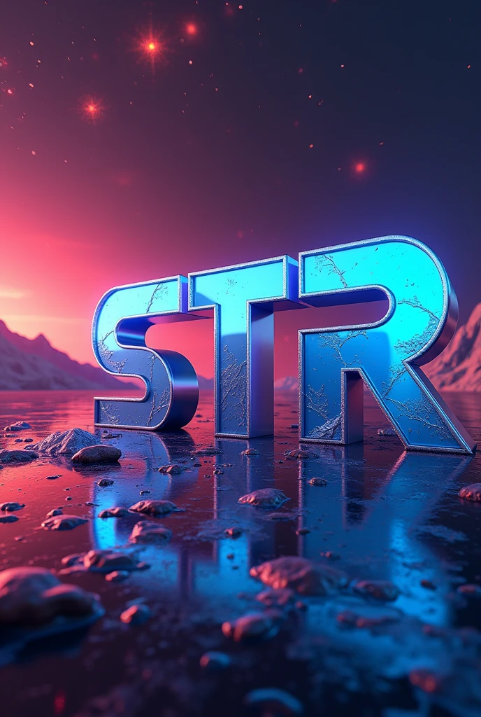 Background with the letters STR