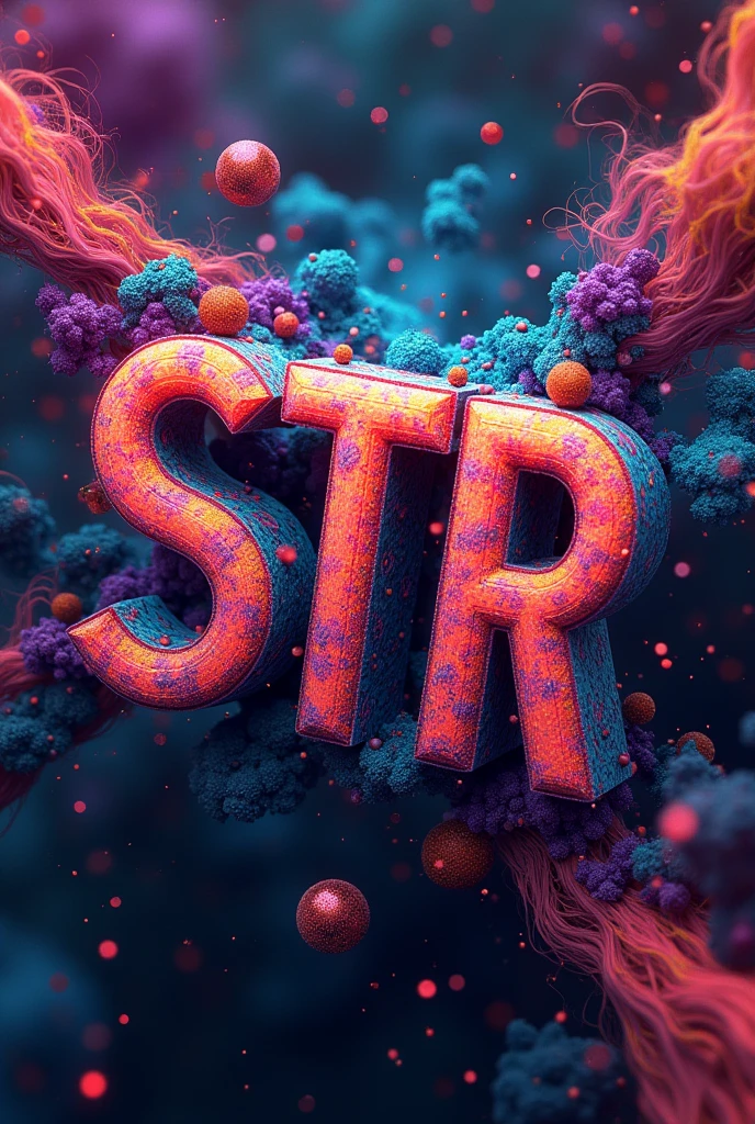 Background with the letters STR