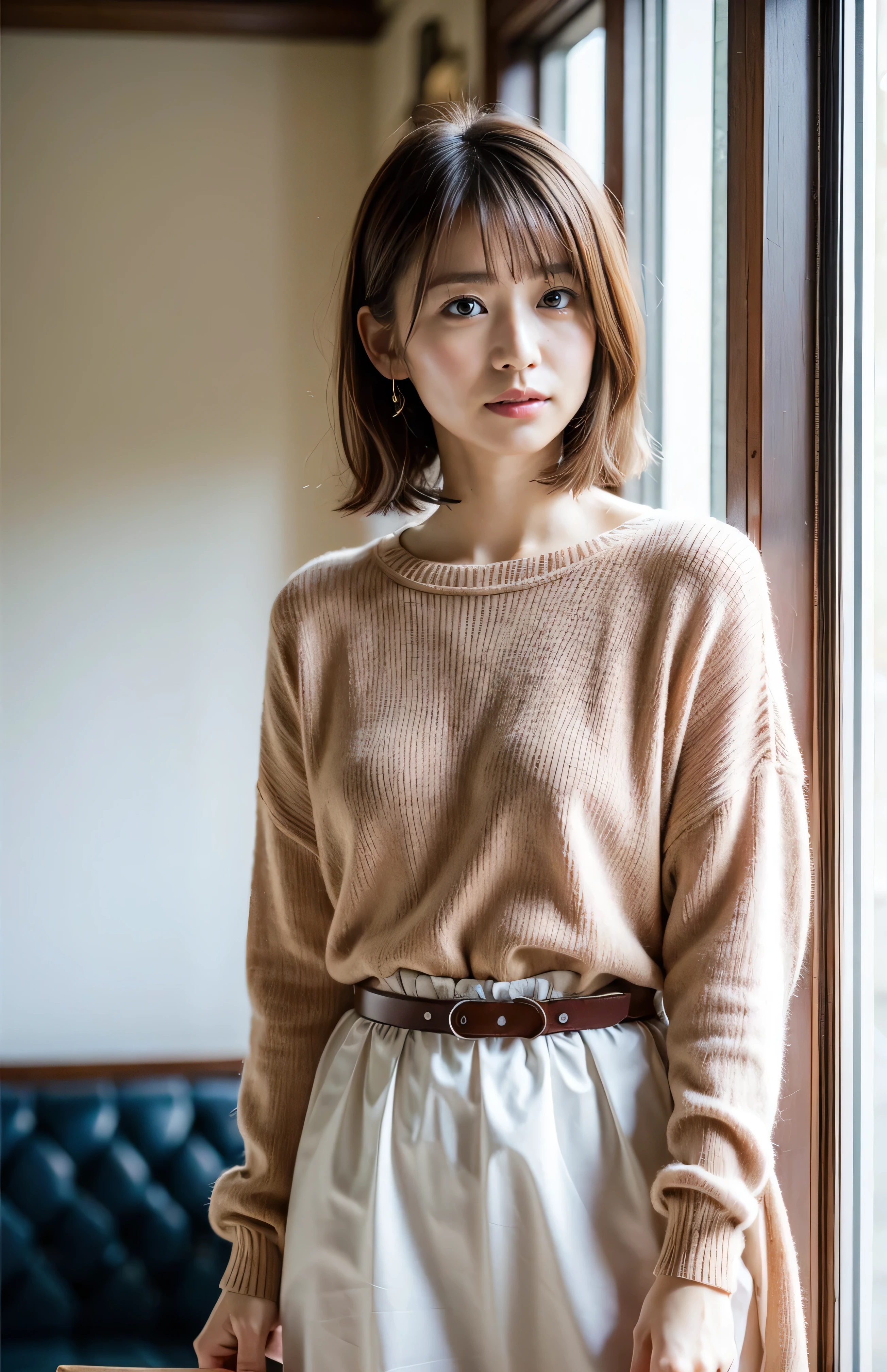 At the front desk of a luxurious inn、Midsummer Fashion、The sky turns red、Wet white t-shirt and jeans、、Light brown hair、Elegant hairstyle、Blue Eyed Woman、A woman with a cute upward gaze、When the sky gets dark、The sky turns red as the sun sets、Tight clothing that shows your body lines、、Elegant summer knitwear、Elegant summer sweater、Leather Belt、Short skirt、Dress elegantly着こなす、Luxury Bagedium Shorthair:1.4））、The sun shines on her、Light brown hair、Light brown hair、The sky was dyed red、There are clouds、private's cute、Her ample breasts are obvious even through her clothes..、The shining sun is so beautiful、Dusk is approaching、Lens flare、I can see the sunset、（（Sunlight reflecting off the ocean、Ocean View、The sun shines on the sea、&#39;beautiful.、Small earrings、private&#39;evening、Birds are also flying、、Brown Hair Color、Tying up hair、The woman is on the right:1.4））、Luxury Leather Belts、Shiny clothes、Light beige hair color、Background Blur、Braid only the front hair、Light brown hair、｛｛Cowgirl Shot｝｝、（（Close-up shot from the waist up、Ample breasts:1.4））、Smile、Silk clothing、Ample breasts that can be seen even through clothes、Braid only the front hair、Cowboy Shot、Gorgeous white collared silk shirt and brown skirt、Dress elegantly、Luxury Bags、A lovely smile、（（Ample breasts））、Full body photo、ring、Short skirt、Tuck your hair behind one ear、Silver Necklace、smile、 Elegant ponytail、Caustics、Highly detailed photos、Very beautiful and ideal short hair、Super no makeup、(8k、RAW Photos、Highest quality、masterpiece:1.2)、(Realistic、Realistic)、1 girl、((Medium Short Hair、Looking into the camera:1.4))、Hair blowing in the wind
