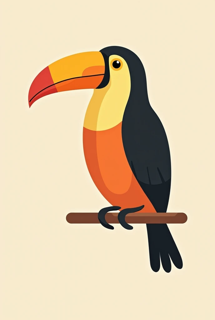 Create a minimalist toucan photo for your profile plr 