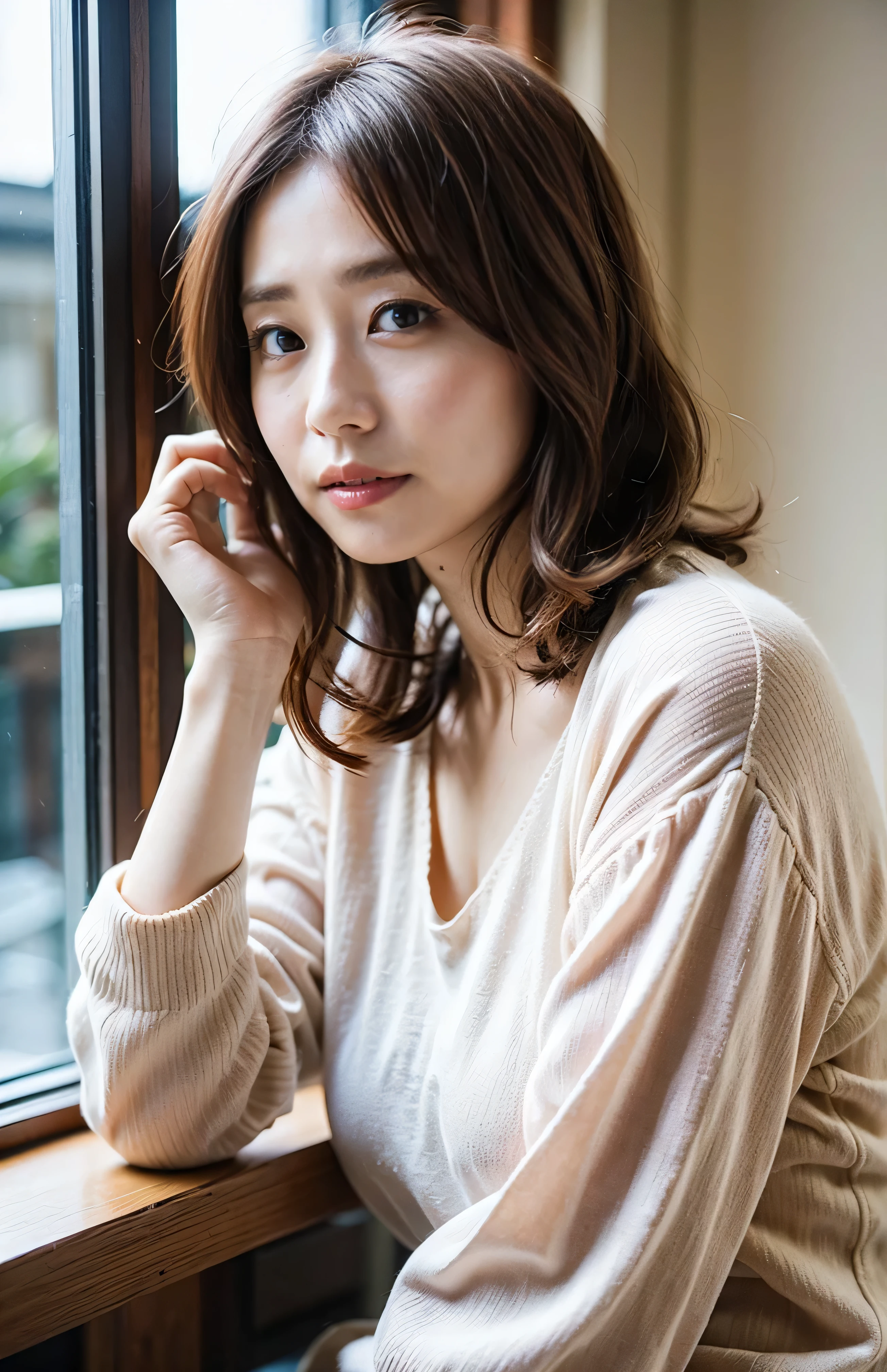 At the front desk of a luxurious inn、Midsummer Fashion、The sky turns red、Wet white t-shirt and jeans、、Light brown hair、Elegant hairstyle、Blue Eyed Woman、A woman with a cute upward gaze、When the sky gets dark、The sky turns red as the sun sets、Tight clothing that shows your body lines、、Elegant summer knitwear、Elegant summer sweater、Dress elegantly着こなす、Luxury Bagedium Shorthair:1.4))、The sun shines on her、Light brown hair、Light brown hair、The sky was dyed red、There are clouds、private's cute、Her ample breasts are obvious even through her clothes..、The shining sun is so beautiful、Dusk is approaching、Lens flare、I can see the sunset、((Sunlight reflecting off the ocean、Ocean View、The sun shines on the sea、'beautiful.、Small earrings、private'evening、Birds are also flying、、Brown Hair Color、Tying up hair、The woman is on the right:1.4))、Luxury leather belts、Shiny clothes、Light beige hair color、Background Blur、Braid only the front hair、Light brown hair、{{Cowgirl Shot}}、((Close-up shot from the waist up、Ample breasts:1.4))、Smile、Silk clothing、Ample breasts that can be seen even through clothes、Braid only the front hair、Cowboy Shot、Gorgeous white collared silk shirt and brown skirt、Dress elegantly、Luxury Bags、A lovely smile、((Ample breasts))、Full body photo、ring、Short skirt、Tuck your hair behind one ear、Silver Necklace、smile、 Elegant ponytail、Caustics、Highly detailed photos、Very beautiful and ideal short hair、Super no makeup、(8k、RAW Photos、Highest quality、masterpiece:1.2)、(Realistic、Realistic)、1 girl、((Medium Short Hair、Looking into the camera:1.4))、Hair blowing in the wind