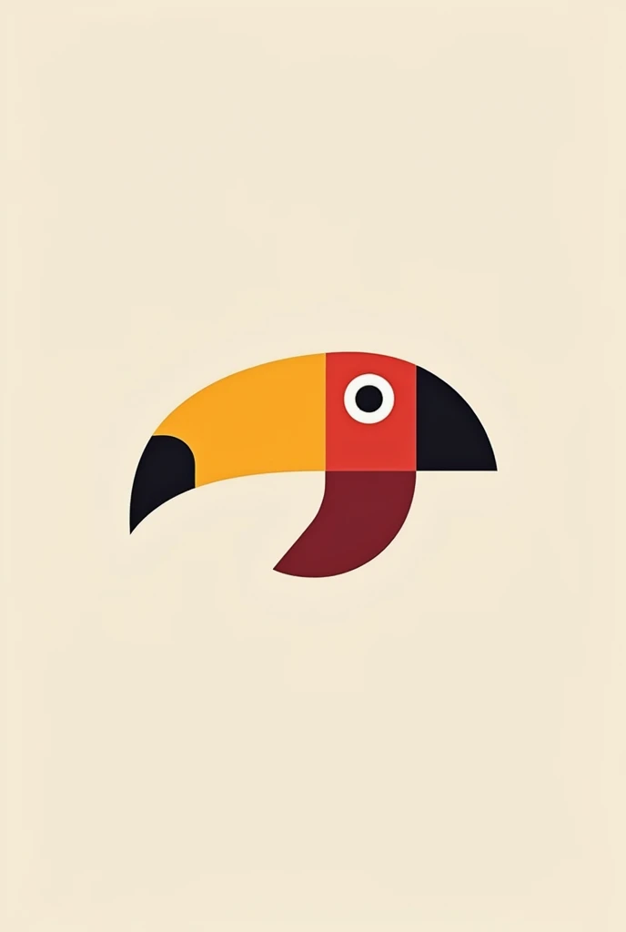 Create a minimalist toucan face photo for profile plr 