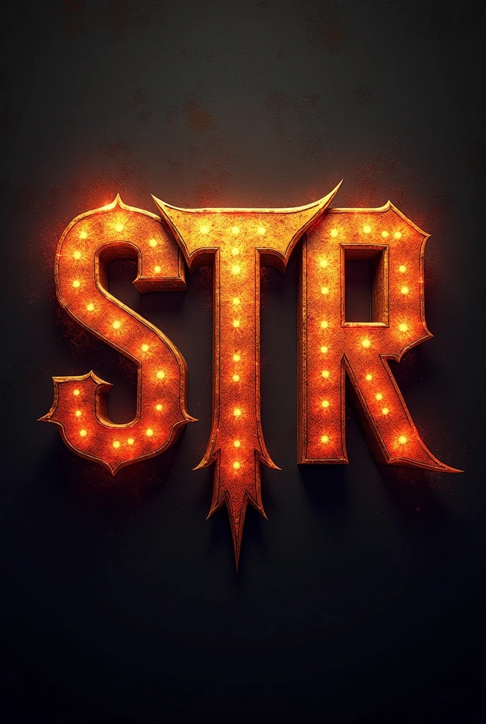 Background with the letters STR
