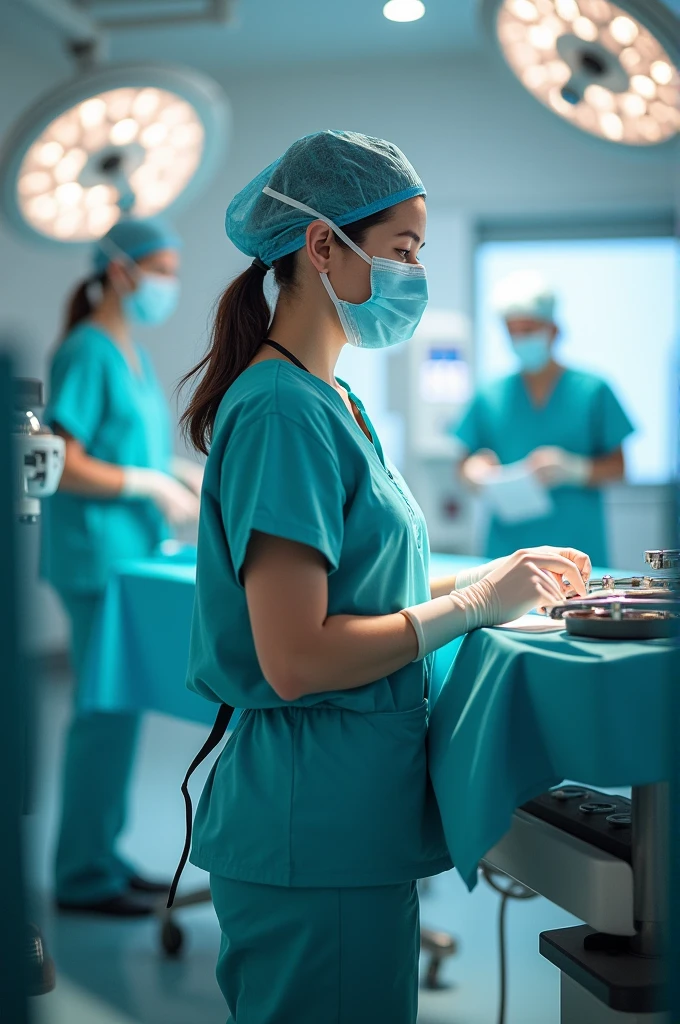 Operating room dressing　woman