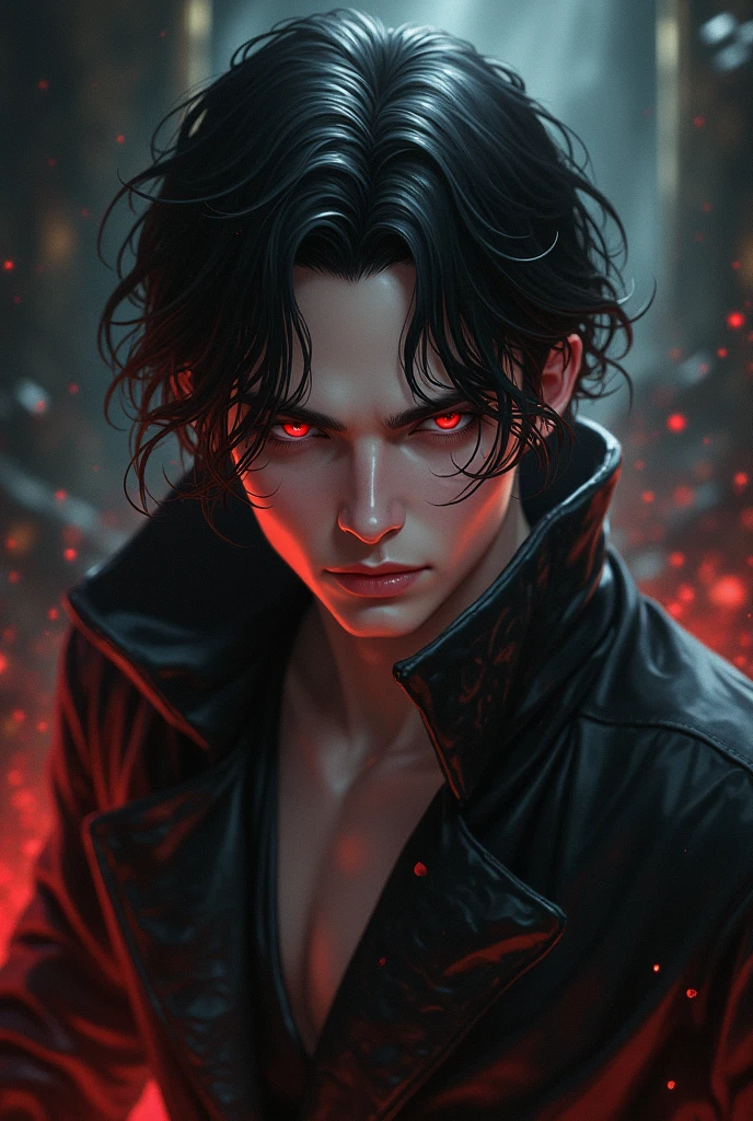 Generates an image of Lucifer from the romance club game