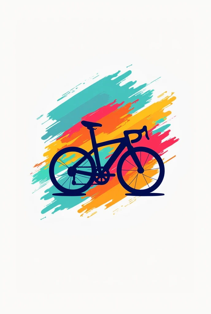 I want a colorful logo of a bicycle for a cycling club