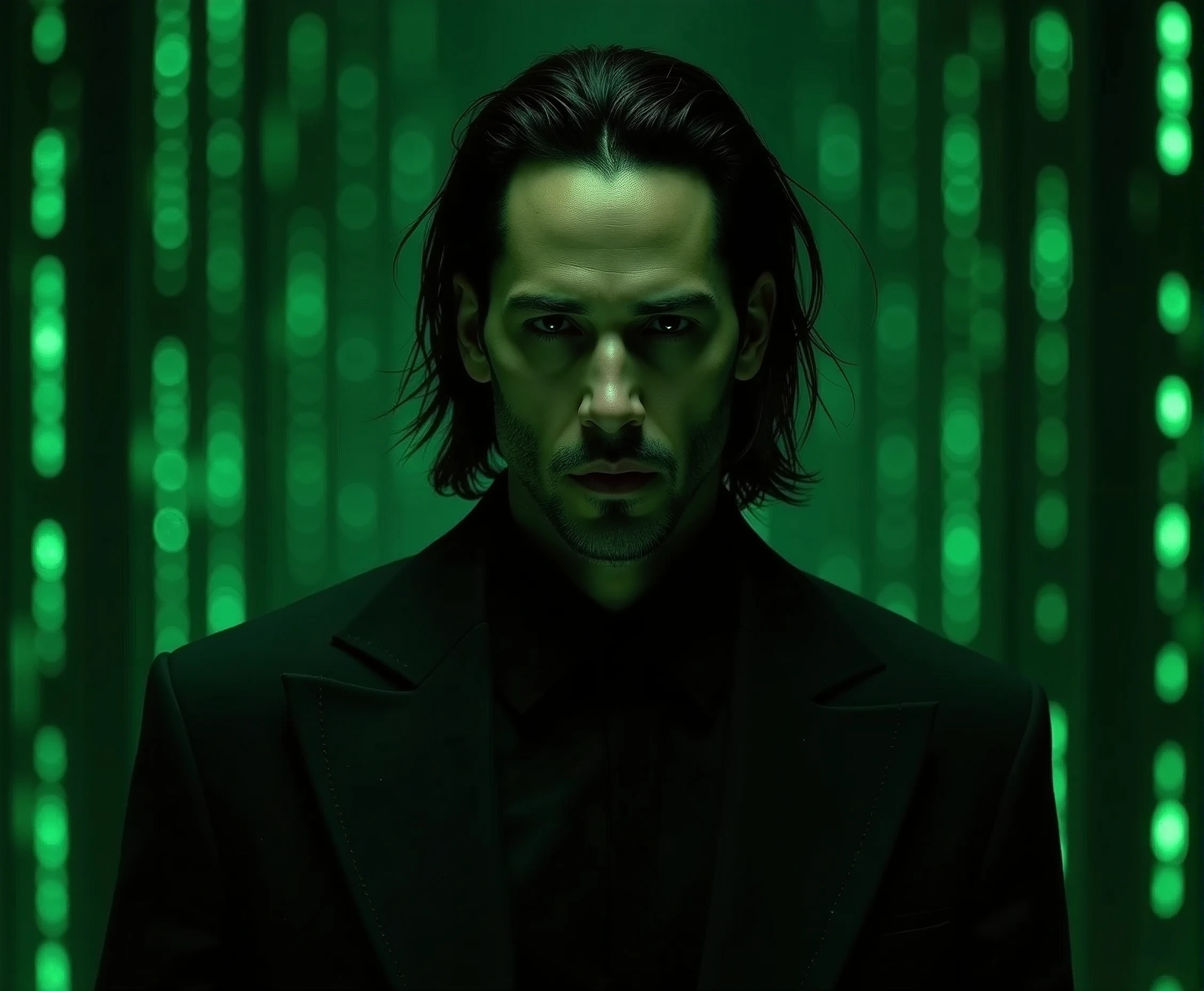 The Matrix,Keanu Levi,Movie Level,8k,Hyperrealism,Photography style,Movie special effects