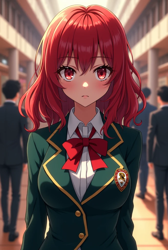 「My Hero Academia」 Red Hair High school girl tsundere