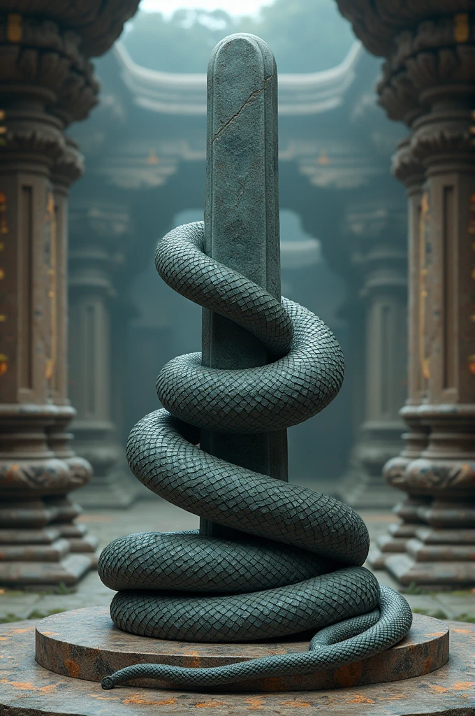 Shiva linga with nag
