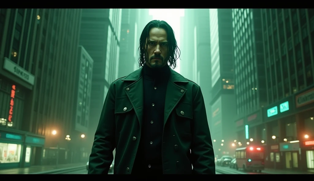 The Matrix,Keanu Levi,Movie Level,8k,Hyperrealism,Photography style,Movie special effects