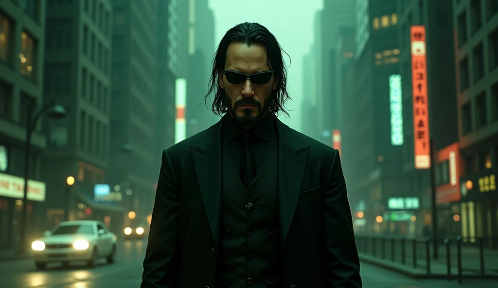 The Matrix,Keanu Levi,Movie Level,8k,Hyperrealism,Photography style,Movie special effects