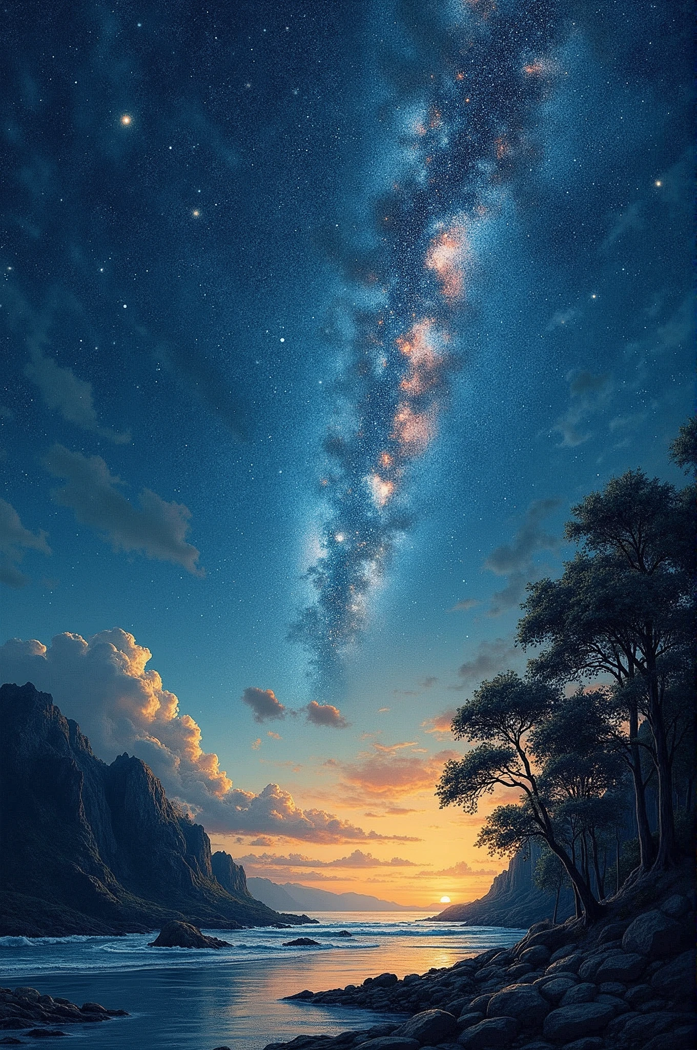 Expressionist artwork images,mysterious,Starry Sky