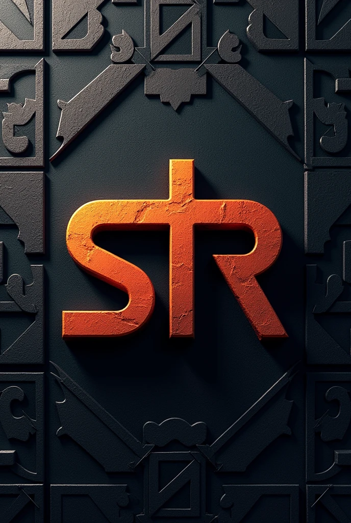 Wallpaper with the letters STR